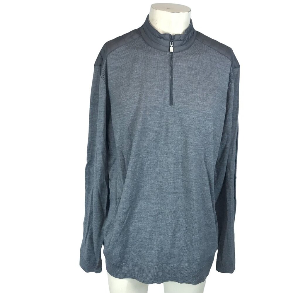 johnnie-O Men's Gray Quarter-Zip Shirt